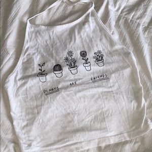 Plants are friends halter top